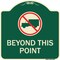 Signmission No Truck No Truck Graphic Beyond This Point Heavy-Gauge Aluminum Sign, 18" x 18", G-1818-23562 A-DES-G-1818-23562 - alternate 1